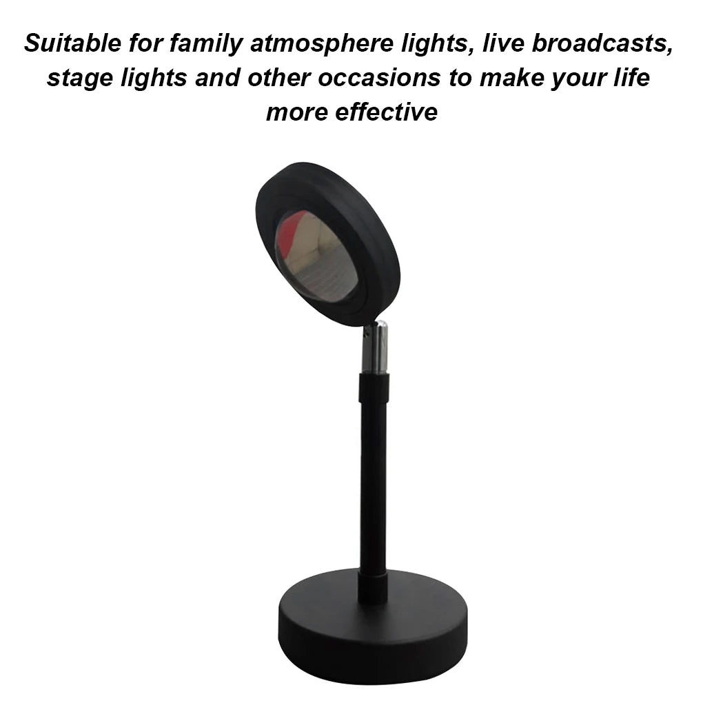 Projector USB Decoration Projection Light Wall Background Table Lamp for Party Performing, Rainbow